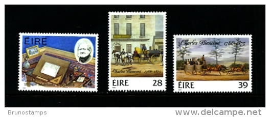 IRELAND/EIRE - 1986  W. MULREADY-C. BIANCONI  SET  MINT NH - Unused Stamps
