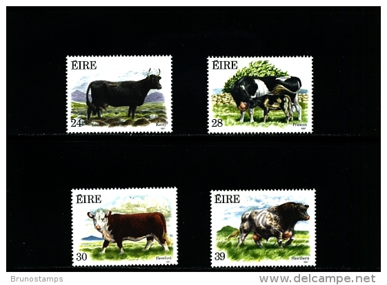 IRELAND/EIRE - 1987  IRISH CATTLE  SET  MINT NH - Unused Stamps