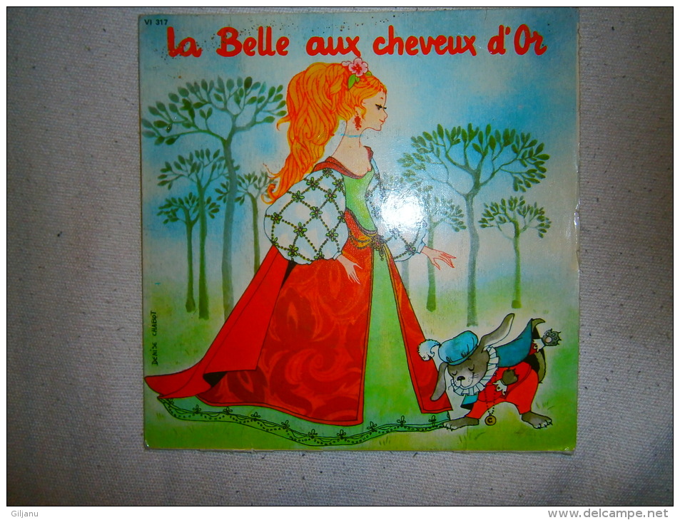 45 T  LA BELLE AUX CHEVEUX D OR - Children