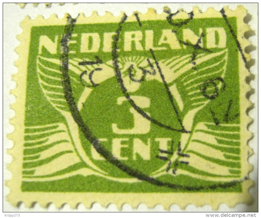 Netherlands 1924 Carrier Pigeon 3c - Used - Used Stamps