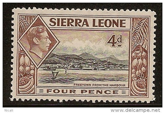 SIERRA LEONE 1938 4d Freetown KGVI SG193 M PL06 - Sierra Leone (...-1960)