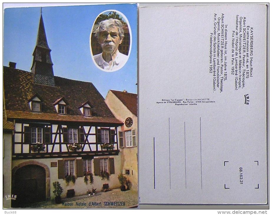 CPM Albert SCHWEITZER à KAYSERSBERG Maison Natale  IRIS - Nobel Prize Laureates