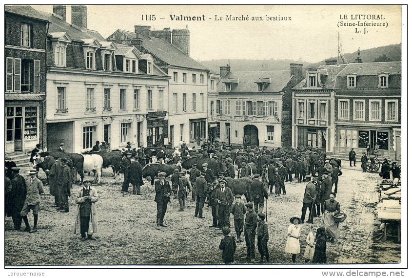 76  -  VALMONT  Le Marché Aux Bestiaux. - Valmont