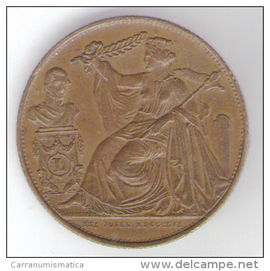 Royaume Des Belges -Léopold I - Medaille - 25è Anniversaire Inauguration Du Roi (1856) - Cuivre - Monarchia / Nobiltà