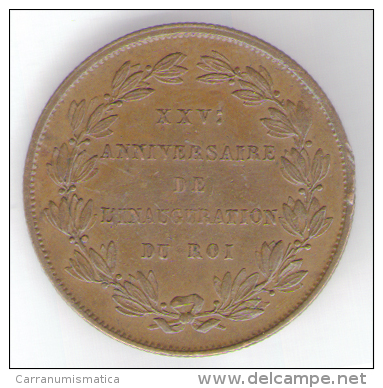 Royaume Des Belges -Léopold I - Medaille - 25è Anniversaire Inauguration Du Roi (1856) - Cuivre - Monarchia / Nobiltà