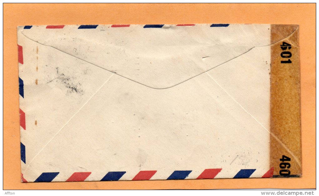 Cuba Air Mail Censored Cover Mailed To USA - Poste Aérienne