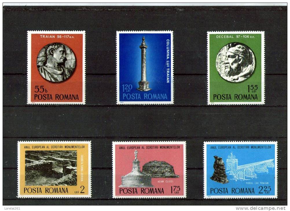 1975 - Annee Int. De La Protection Des Monuments Yv No 2901/2906 Et Mi 3267/3272 MNH - Nuevos