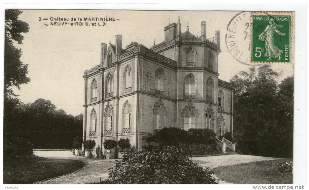 DEPT 37 : Neuvy-le-Roi , Chateau De La Martiniere - Neuvy-le-Roi