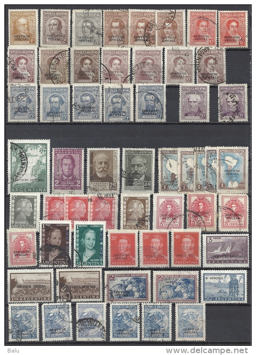 Argentinien Große Alte Sammlung Dienstmarken **, *, O   2.Teil - Dienstmarken