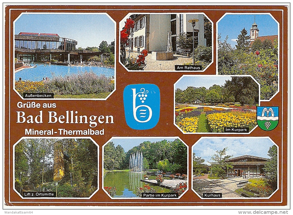 AK 538 7841 Bad Bellingen Am Südschwarzwald Mehrbildkarte 7 Bilder Grüß Aus 17.-5.91-14 7841 AUGGEN - Bad Bellingen