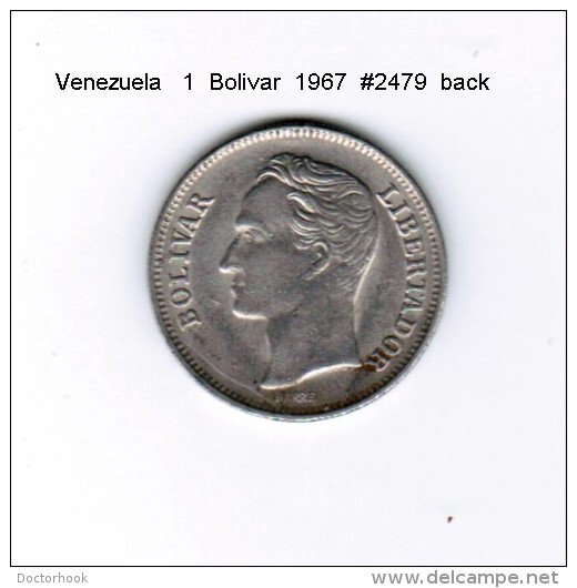 VENEZUELA   1  BOLIVAR  1967  (Y # 42) - Venezuela