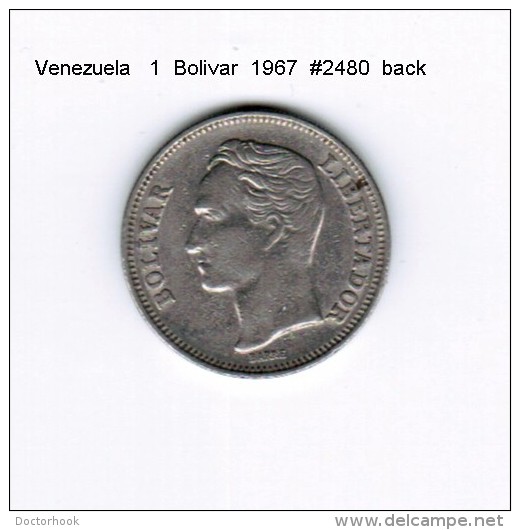 VENEZUELA   1  BOLIVAR  1967  (Y # 42) - Venezuela