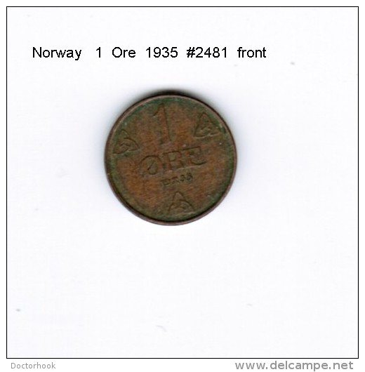 NORWAY   1  ORE  1935  (KM # 367) - Norway