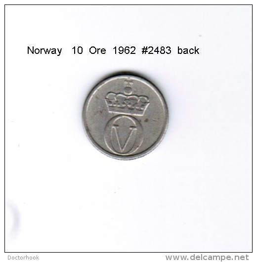 NORWAY   10  ORE  1962  (KM # 441) - Norwegen