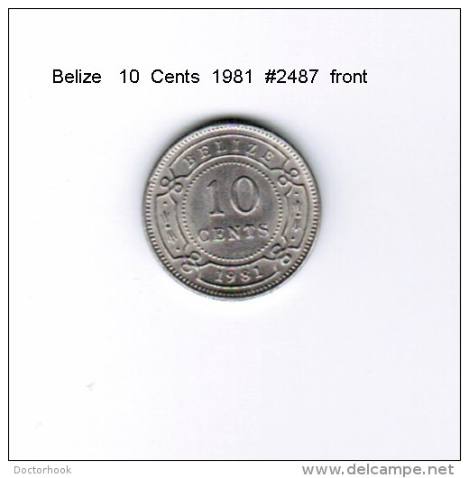 BELIZE    10  CENTS  1981  (KM # 35) - Belize