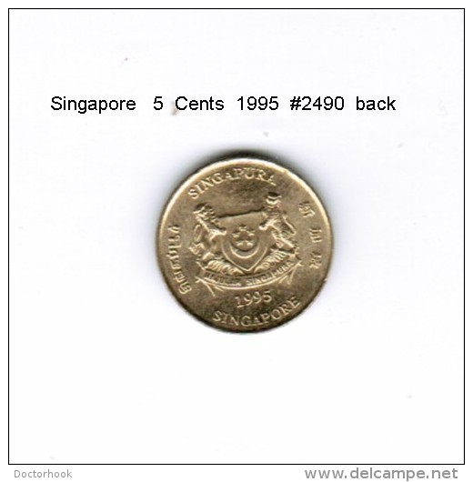 SINGAPORE    5  CENTS  1995  (KM # 49) - Singapur