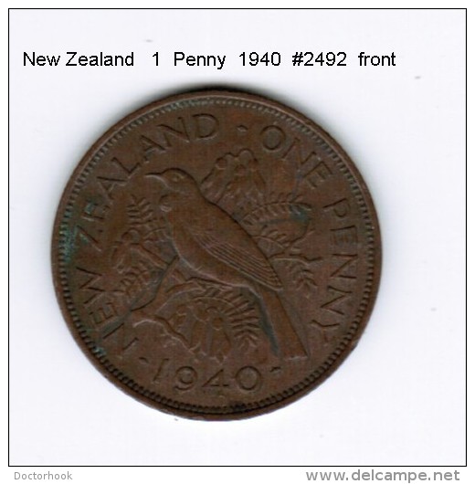 NEW ZEALAND    1  PENNY  1940  (KM # 13) - New Zealand