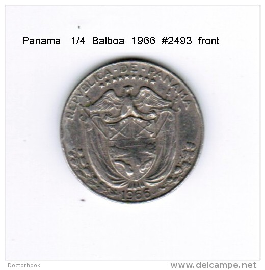 PANAMA    1/4  BALBOA  1966  (KM # 11a) - Panamá