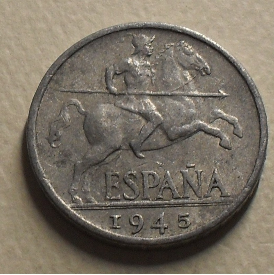 1945 - Espagne - Spain - DIEZ CENTIMOS - KM 766 - 10 Centesimi