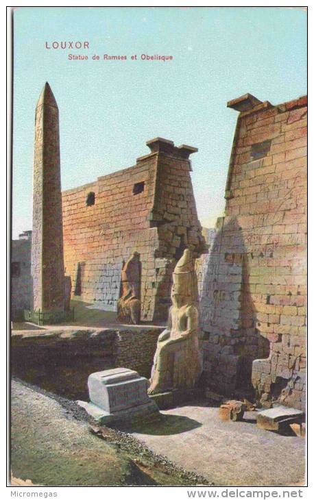 Egypte - LOUXOR - Statue De Ramses Et Obélisque - Louxor