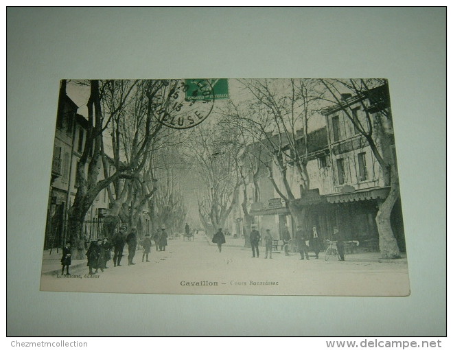 CPA POSTCARD VAUCLUSE 84 CAVAILLON COURS BOURNISSAC RESTAURANT BAR CONCHY CARNOT FLORENSAC 997 - Cavaillon