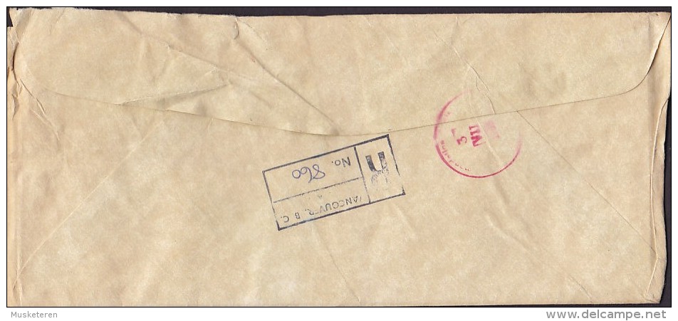 Canada Registered Recommandé Einschreiben VANCOUVER B.C. 1985? Cover Lettre AALST Belgium 4x Similar Stamps On Stamps - Brieven En Documenten