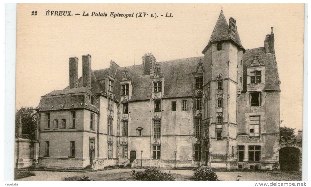 DEPT 27 : Evreux , Le Palais Episcopal  (N° 22 LL ) - Evreux