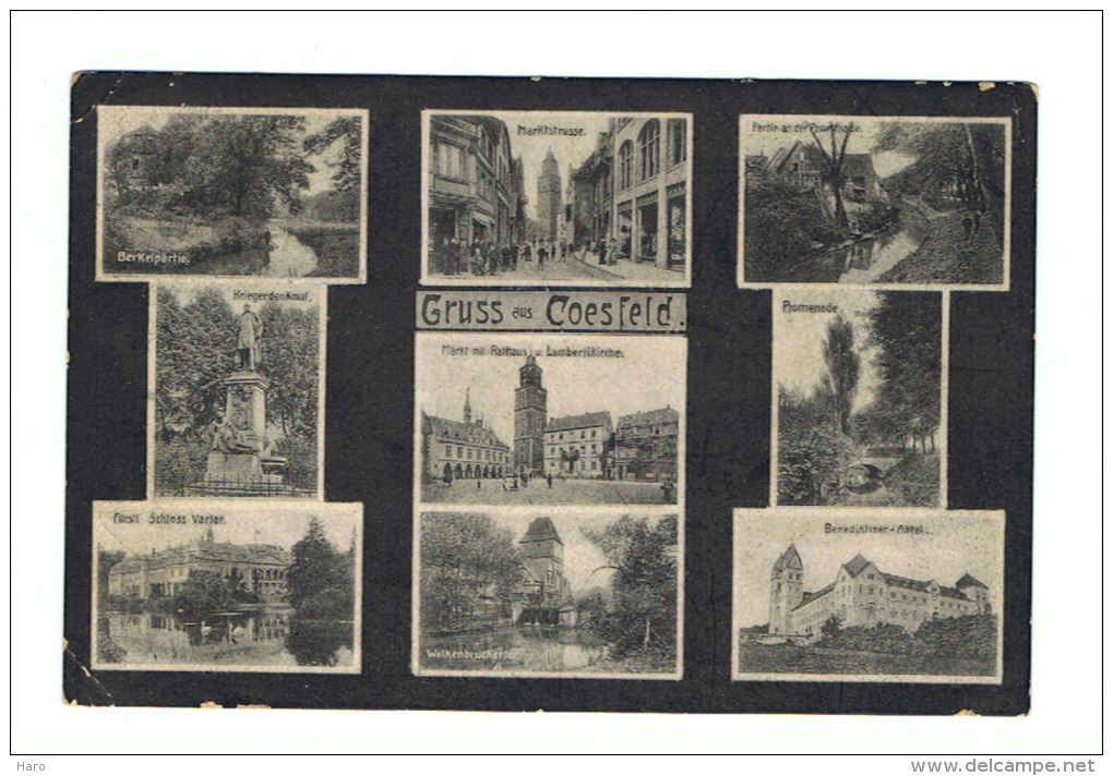 Gruss  Aus COESFELD- Carte Multi Vues (Y188)b127 - Coesfeld