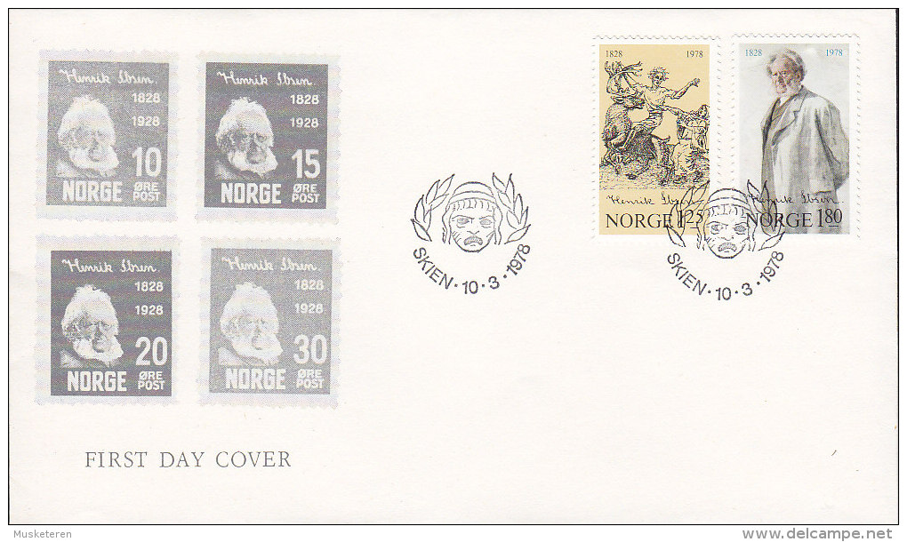 Norway Ersttags Brief FDC Cover 1978 Henrik Ibsen, Dichter, Peer Gynt - FDC