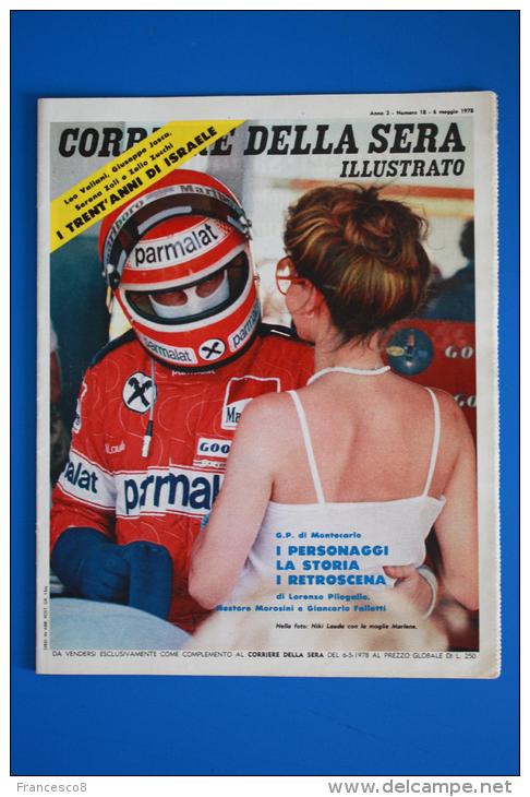CORRIERE DELLA SERA ILLUSTRATO N18-1978 GRAN PREMIO  Montecarlo Niki Lauda - Car Racing - F1