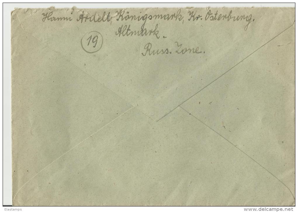 = DE R- BRIEFE 1947 KONIGSMARK - Lettres & Documents