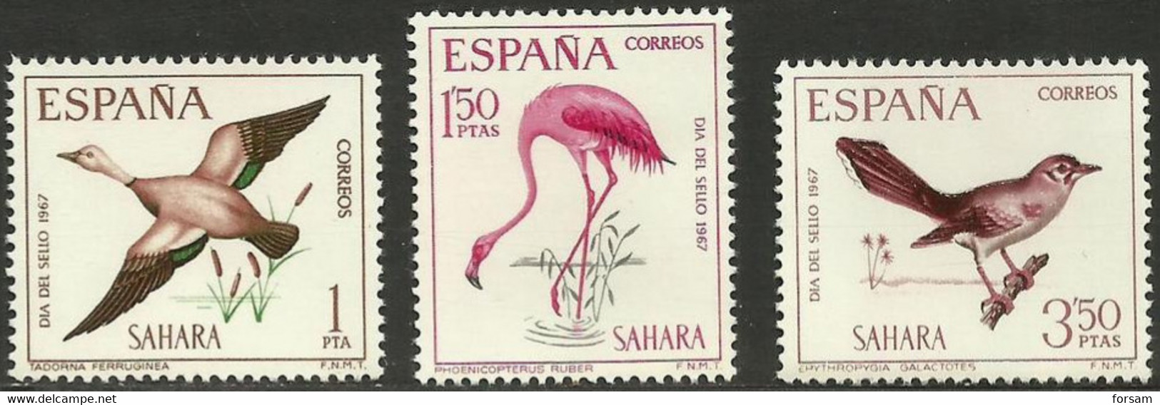 SPANISH SAHARA..1967..Michel # 293-295...MNH. - Sahara Espagnol