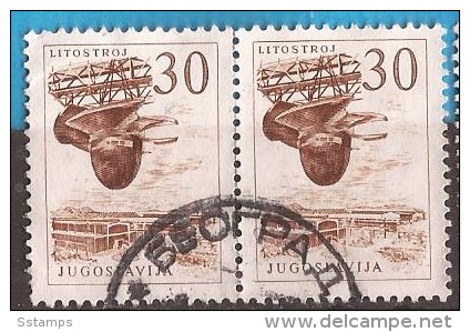 1961 X  JUGOSLAVIJA JUGOSLAWIEN  INDUSTRIA  CANCELATION  BEOGRAD   SERBIA     USED - Used Stamps