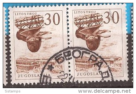 1961 X  JUGOSLAVIJA JUGOSLAWIEN  INDUSTRIA  CANCELATION  BEOGRAD   SERBIA     USED - Used Stamps