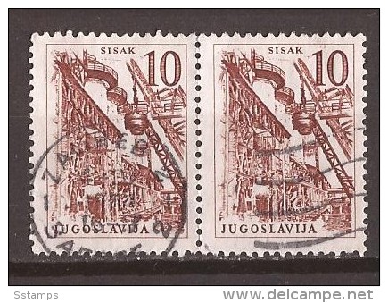 1961 X  JUGOSLAVIJA JUGOSLAWIEN  INDUSTRIA SISAK  CANCELATION  ZAGREB CROAZIA     USED - Used Stamps