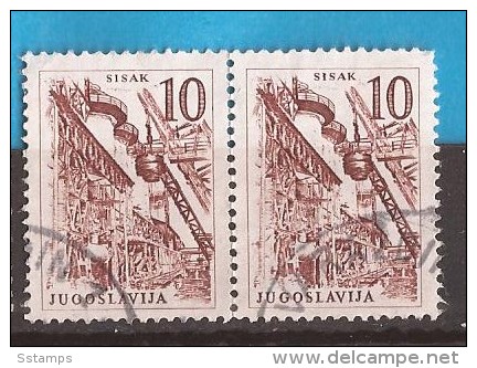 1961 X  JUGOSLAVIJA JUGOSLAWIEN  INDUSTRIA SISAK  CROAZIA  CANCELATION        USED - Oblitérés