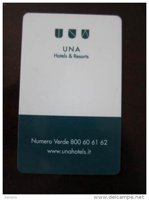 Italy Hotel Key Card,UNA Hotels & Resorts - Non Classés