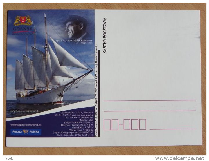 S/Y Kapitan Burchardt  / Polish Ship / Carte Postale - Velieri