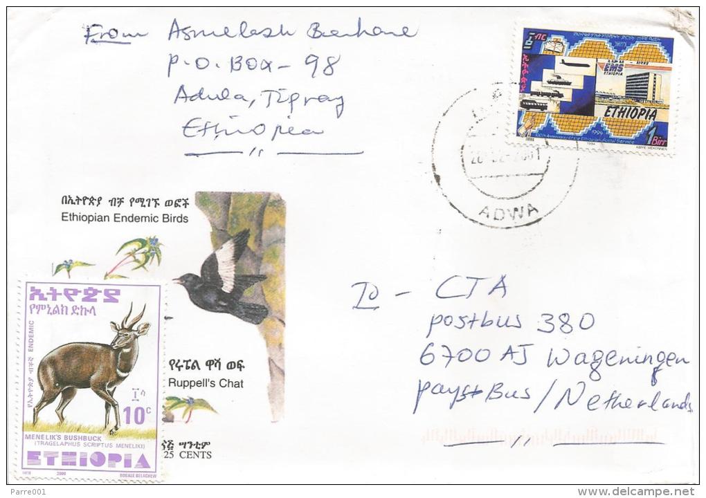 Ethiopia 2001 Adwa EMS Post Service Cover - Ethiopië