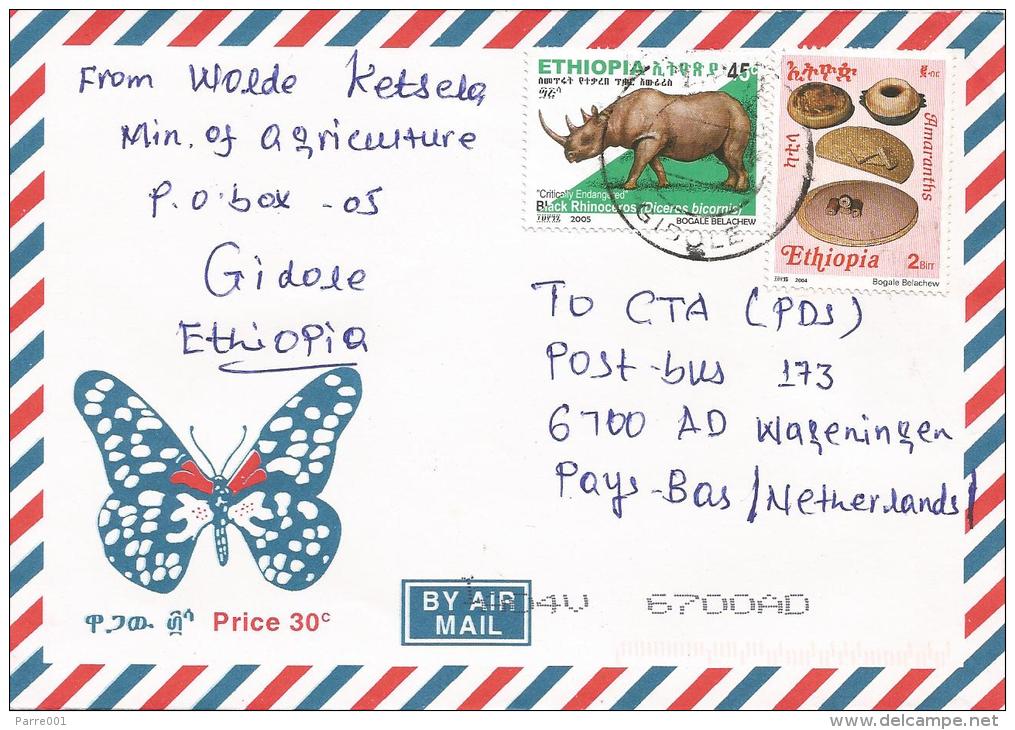 Ethiopia 2005 Gidole Agriculture Amaranths Rhinoceros Cover - Ethiopië