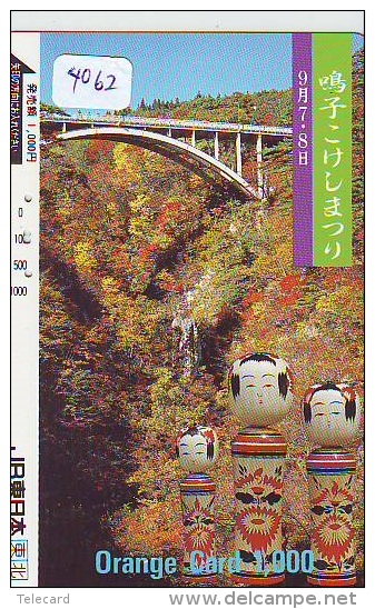 Carte Prépayée  Japon * TRAIN * CARD  (4062) Japan Prepaid Card * ZUG * TREIN * JR * - Treni