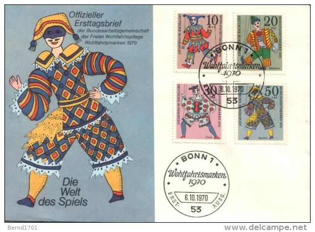 Germany - Mi-Nr 650/653 FDC (X523)- - 1961-1970