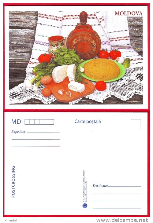 Moldova, Postcard, Traditional Food, 2013 - Moldavie