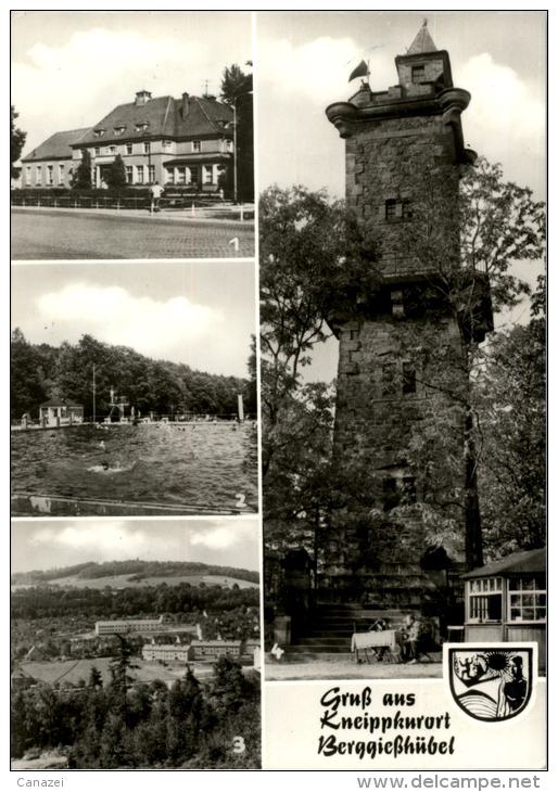 AK Berggießhübel, Clubhaus, Stadtbad, Gel, 1978 - Bad Gottleuba-Berggiesshuebel