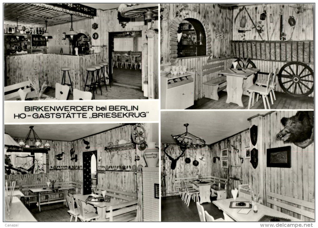 AK Birkenwerder/Kr. Oranienburg, HO-Gaststätte Briesekrug, Ung, 1981 - Birkenwerder