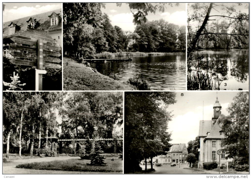 AK Birkenwerder/Kr. Oranienburg, Badestelle Boddensee, A.-Bebel-Platz, Ung, 1980 - Birkenwerder