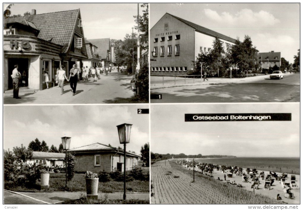 AK Boltenhagen, FDGB-Heim Fritz Reuter, Urlauberdorf, Gel, 1973 - Boltenhagen