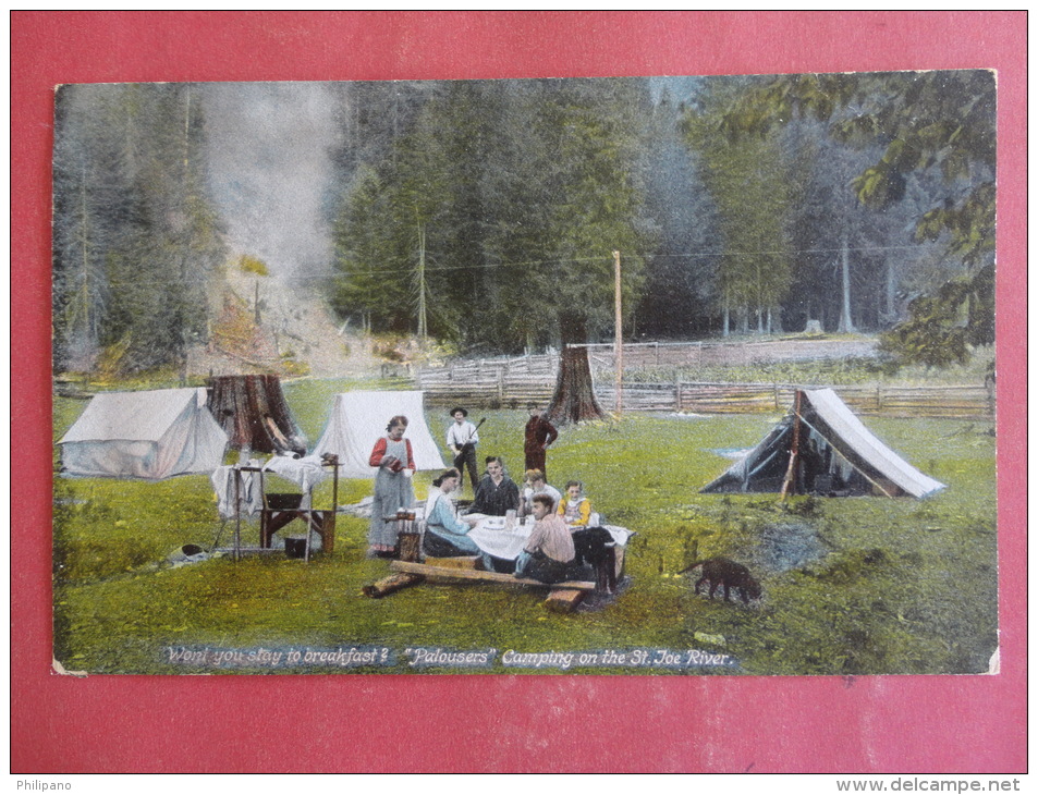 Coeur D'Alene,ID--Camping On The St. Joe River--not Mailed--PJ 239 - Other & Unclassified