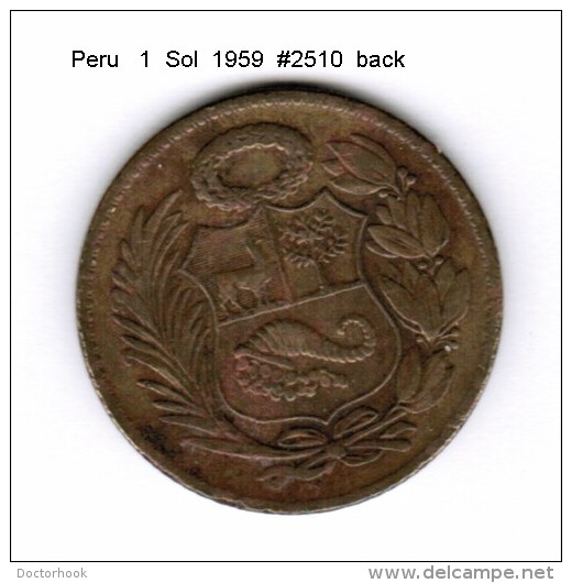 PERU    1  SOL  1959  (KM # 222) - Peru