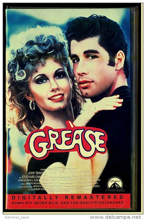 VHS Video  , Grease  -   Mit John Travolta, Olivia Newton John, Stockard Channing  -  Von 1999 - Musicals